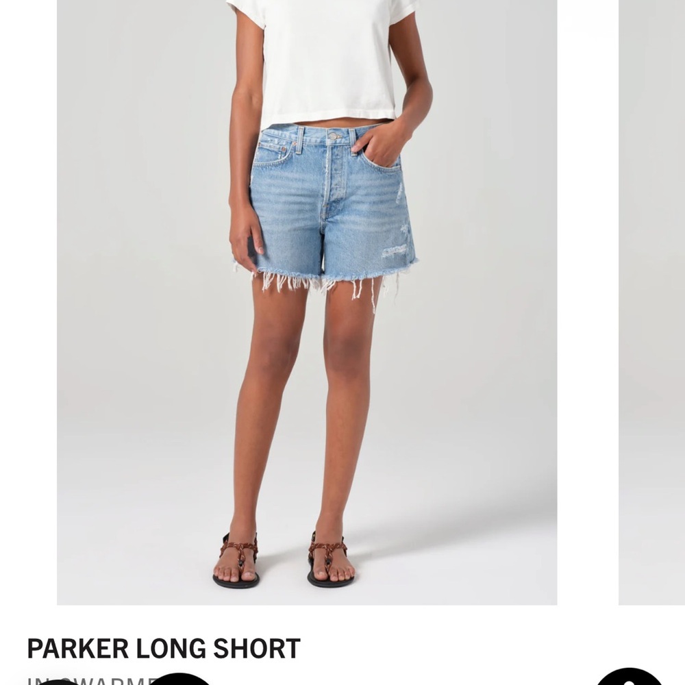 Agolde Parker long shorts